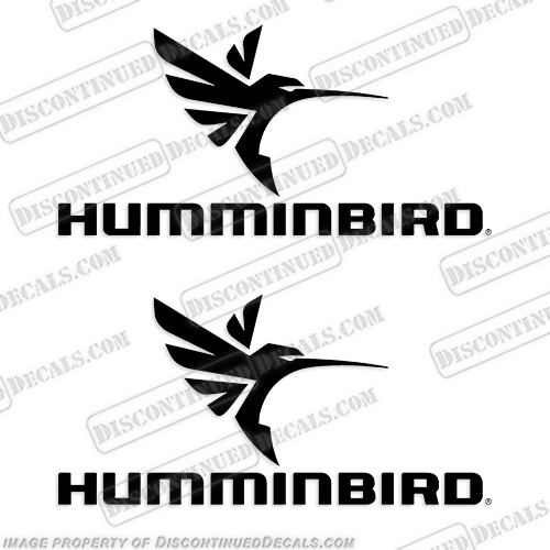 Humminbird Electronics Decal (Set of 2) - Any Color! boat, logo, decal, any, color, colors, boats, logo, decal, hull, sticker, label, humminbird, hummingbird, decal, sticker, 
