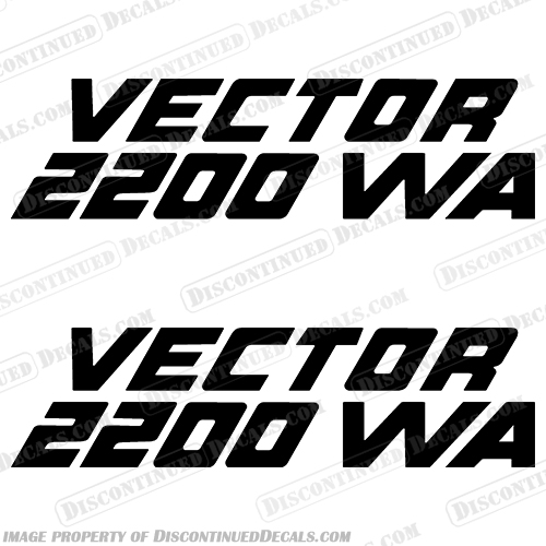 HydraSports Vector 2200 WA Decal (Set of 2)  boat, decals, hydra, sports, vector, 2200, WA, wa, logo, stickers, decal, sport, hydrasports, hydrasport, hydrosport, hydrosports, INCR10Aug2021