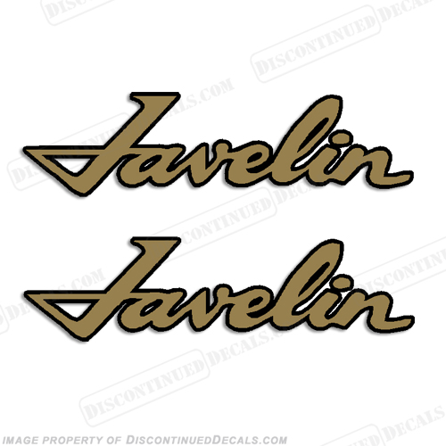 Javelin AMC Boat Decals (Set of 2) - 2 Color / Any Color! INCR10Aug2021