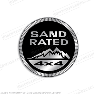 Jeep "Sand Rated 4x4" Decal INCR10Aug2021