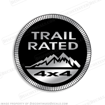 Jeep "Trail Rated 4x4" Decal INCR10Aug2021