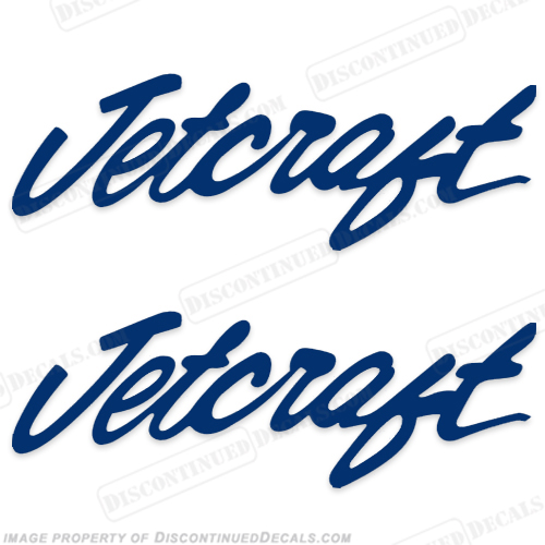 JetCraft Boat Logo Decals (Set of 2) - Any Color! INCR10Aug2021
