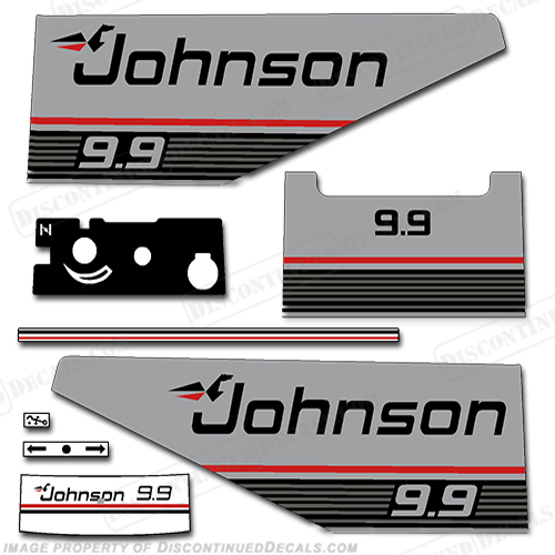 Johnson 1987 9.9hp Decal Kit INCR10Aug2021