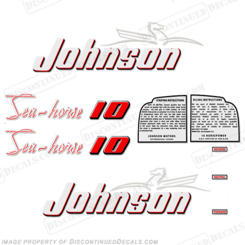 Johnson 1953 10hp Decals INCR10Aug2021