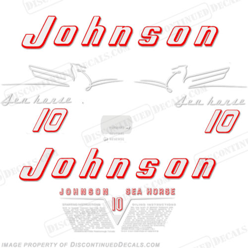Johnson 1954 10hp Decals INCR10Aug2021