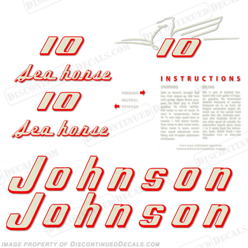 Johnson 1955 10hp Decals INCR10Aug2021