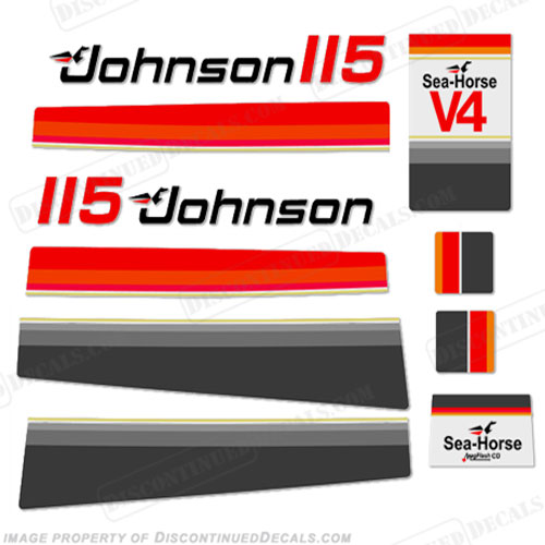 Johnson 1979 115hp Decals INCR10Aug2021