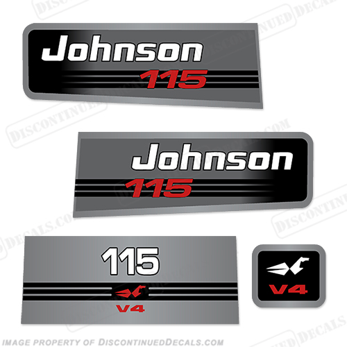 Johnson 115hp V4 Decals INCR10Aug2021