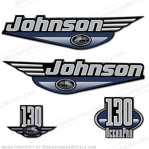 Johnson 130 hp Decals Ocean Pro (Pick Color!) oceanpro, ocean-pro, ocean pro, johnson ocean pro, johnson ocean-pro, johnson oceanpro, 130 hp, 130-hp, INCR10Aug2021
