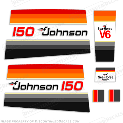 Johnson 1979 150hp V6 Decals INCR10Aug2021