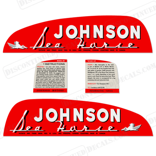 Johnson 1950 16hp Decals INCR10Aug2021