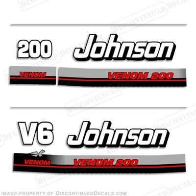 Discontinued Decal Reproductions in Stock 1996 Johnson 175 hp V6 OceanRunner