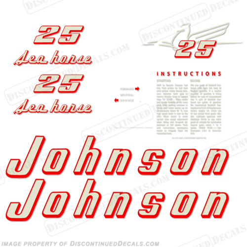 Johnson 1955 25hp Decals INCR10Aug2021