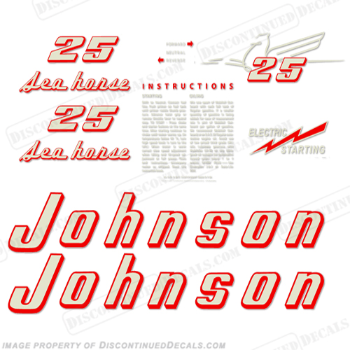Johnson 1955 25hp - Electric Decals INCR10Aug2021