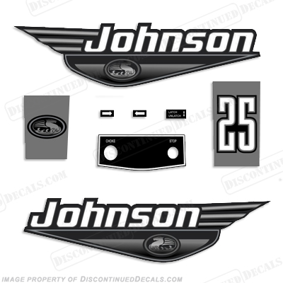 thumbnail image 2 of Johnson 88hp SPL Outboard Decal Kit – Reproduction Graphics, Made In USA 2 of 4