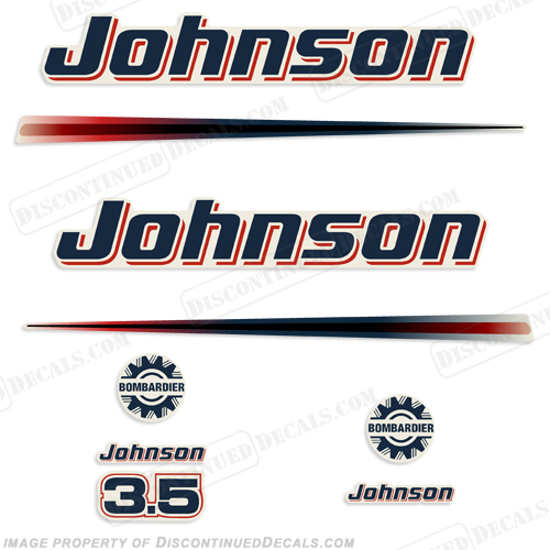 Johnson 3.5hp Decals INCR10Aug2021