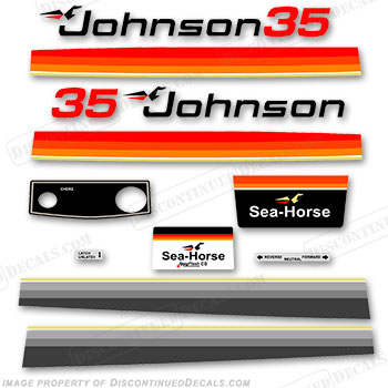 Johnson 1979 35hp Decals INCR10Aug2021