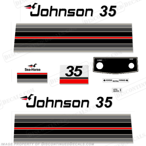 Johnson 1982 35hp Decals INCR10Aug2021
