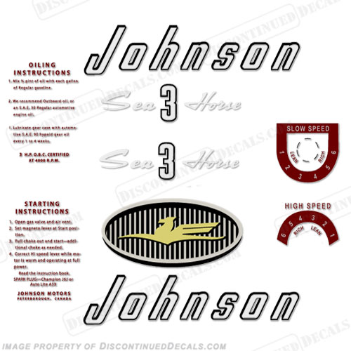 Johnson 1957 3hp Decals INCR10Aug2021