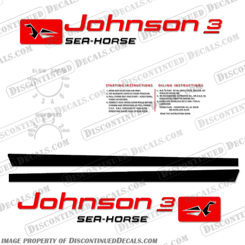 Johnson 1960 3hp Decals INCR10Aug2021