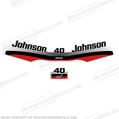 Johnson 40hp Decal Kit - 1997 - 1998 INCR10Aug2021