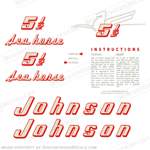 Johnson 1955 5.5hp Decals INCR10Aug2021