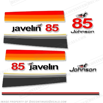 Johnson 1977 85hp Javelin Decals INCR10Aug2021