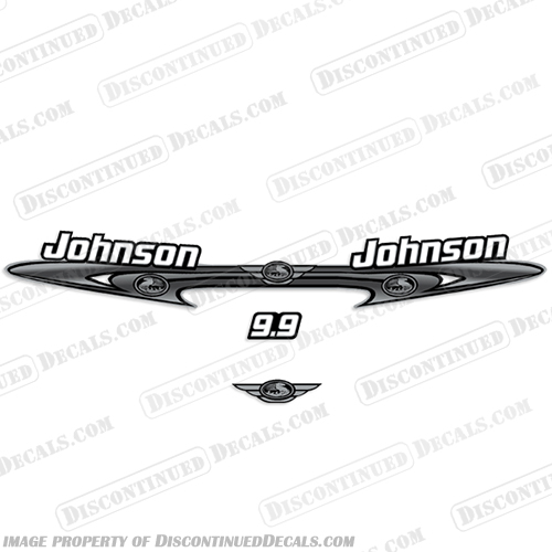 Johnson 9.9hp OceanPro Decals - Wrap Around  ocean, pro, ocean pro, ocean-pro, 9.9, 9.9hp, Wrap Around, decal, kit, decals, stickers, set, boat,