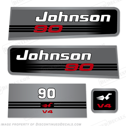 Johnson 90hp V4 Decals INCR10Aug2021