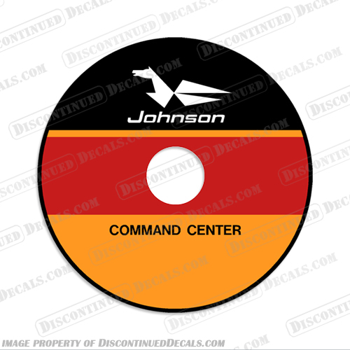 1976 Johnson Throttle Command Center Decal Version 2 johnson, 1976, 76, single, Command, Center, Command Center, control, decal, sticker, vintage