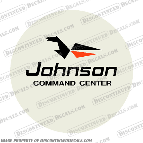 Johnson Throttle Decal for 1980s Command Center johnson, 1980s, 1980s, 80s, single, Command, Center, Command Center, control, decal, sticker, vintage