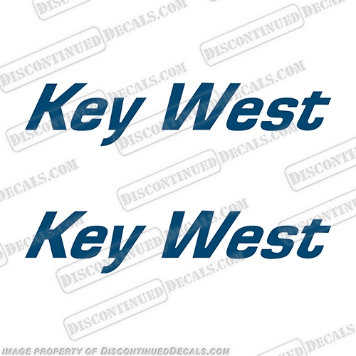 Key West Stealth 2000 Boat Logo Decals - Any Color!  boat, logo, decal, sticker, key, west, stealth, 2000, INCR10Aug2021
