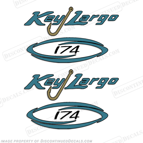 Key Largo 174  Decals (Set of 2) INCR10Aug2021