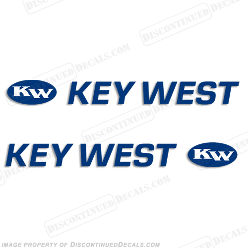 Key West Boat Logo Decals - Any Color! boat, logo, decal, sticker, key, west, INCR10Aug2021