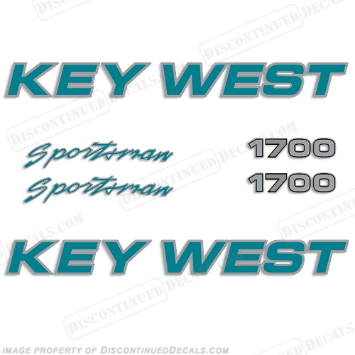Key West Sportsman 1700 Boat Decals INCR10Aug2021