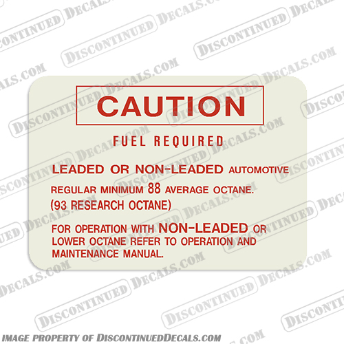 Caution FUEL REQUIRED decal warning, caution, decal, sticker, single, ensure, boat, legal, fuel, required, safety, close, hatch, while, boat, is, underway, fire, exstinguish, engine, compartment, caution, black, hawk, blackhawk, decal, decals, 37, 806861