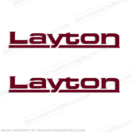 Layton by Skyline RV Decals - (Set of 2) Any Color! INCR10Aug2021