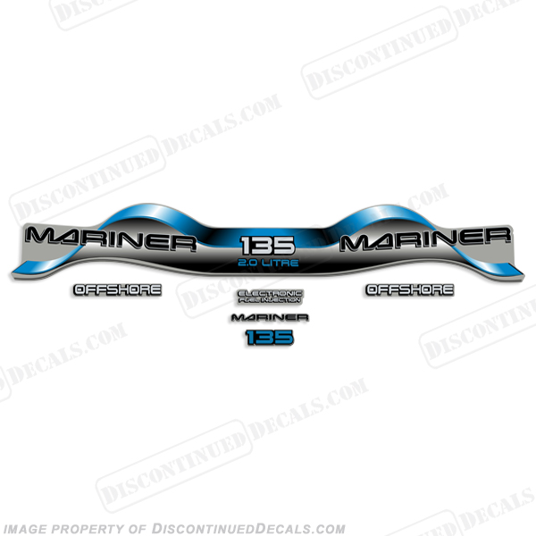 Mariner 135hp 2.0 Decal Kit - Blue INCR10Aug2021