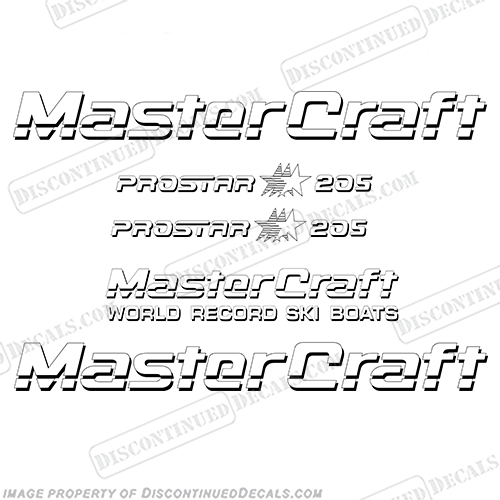MasterCraft Pro Star 205 Boat Decals  Master, Craft, 1990s, 1980s, 1980s, 1990s, 90, 80, 90s, 80s, 90s, 80s, 205, pro, star, INCR10Aug2021