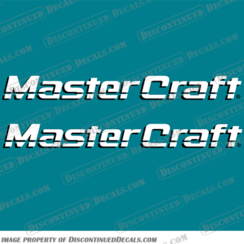 MasterCraft Boat Side Hull Decals - Set of Two - Choose your Colors! Master, Craft, MasterCraft, Side, Hull, Set, of, two, Boats, Boat, Logo, Decal, Decals, 2, Color, 2 Color, 2 Colors