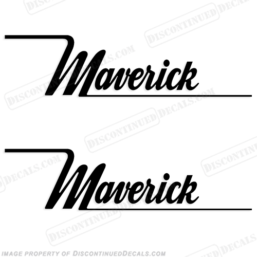 Maverick Boat Logo Decals (Set of Two) - Any Color! INCR10Aug2021