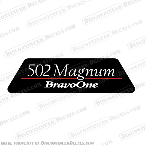 Mercruiser 502 Magnum Bravo One Flame Arrestor Single Decal mercruiser, mer, cruiser, 502, magnum, bravo, one, BravoOne, flame, arrestor, decal, kit, stickers, decals, 