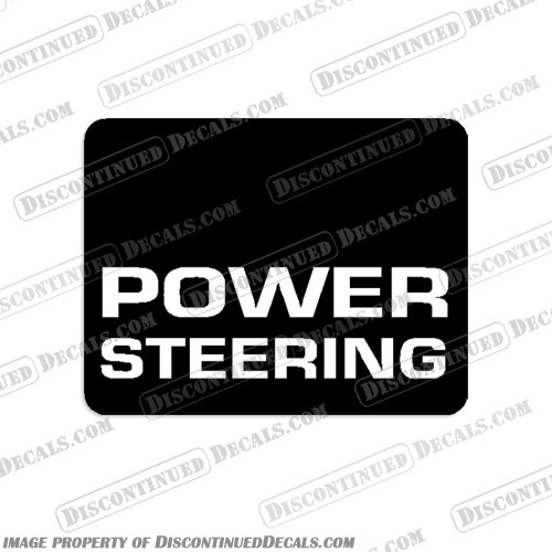  Mercruiser "POWER STEERING" Decal 1980s mercruiser, Power, Steering, "Power Steering", Decal, Decals, 1980, 1980s, 1980s,