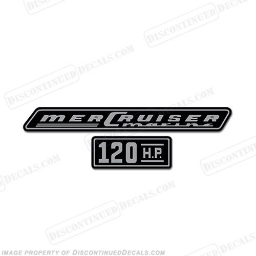 Mercruiser 120hp Decals - 1970 INCR10Aug2021