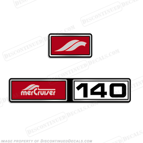 Mercruiser 1982-1989 140hp 3.0L Valve Cover Decals INCR10Aug2021