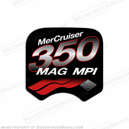 Mercruiser 350 Mag MPi Decal (Red) INCR10Aug2021