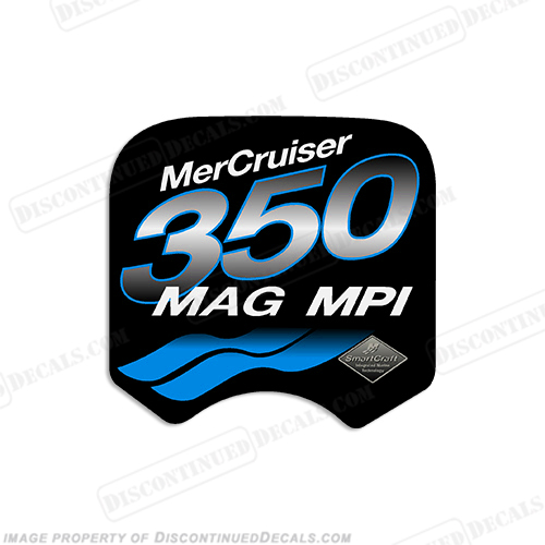 Mercruiser 350 Mag MPi Decal (Blue) INCR10Aug2021