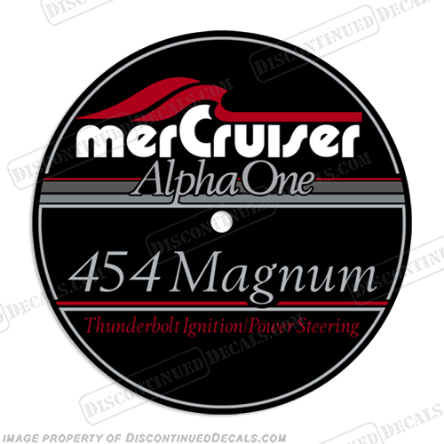 Mercruiser 454 Magnum Flame Arrestor Decal  mercruiser, mer, cruiser, 43, 4, 3, mpi, engine, valve, 454, flame, arrestor, mercury, decal, sticker, INCR10Aug2021