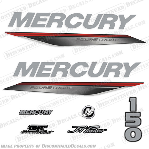 Mercury 150 Fourstroke Jet Power CT command New 2018 2019 2020 2021 2022 2023  150, mercury, decals, 115, hp, proxs, 2019, 2018, outboard, motor, sticker, mercury, decals, 115hp, fourstroke, jet, outboard, stickers, 2020, 2021, 2022, 2023, four, stroke, command, thrust