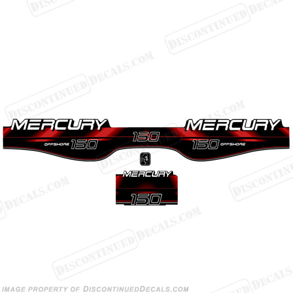 MERCURY OUTBOARD  DECALS BLACKMAX 150hp